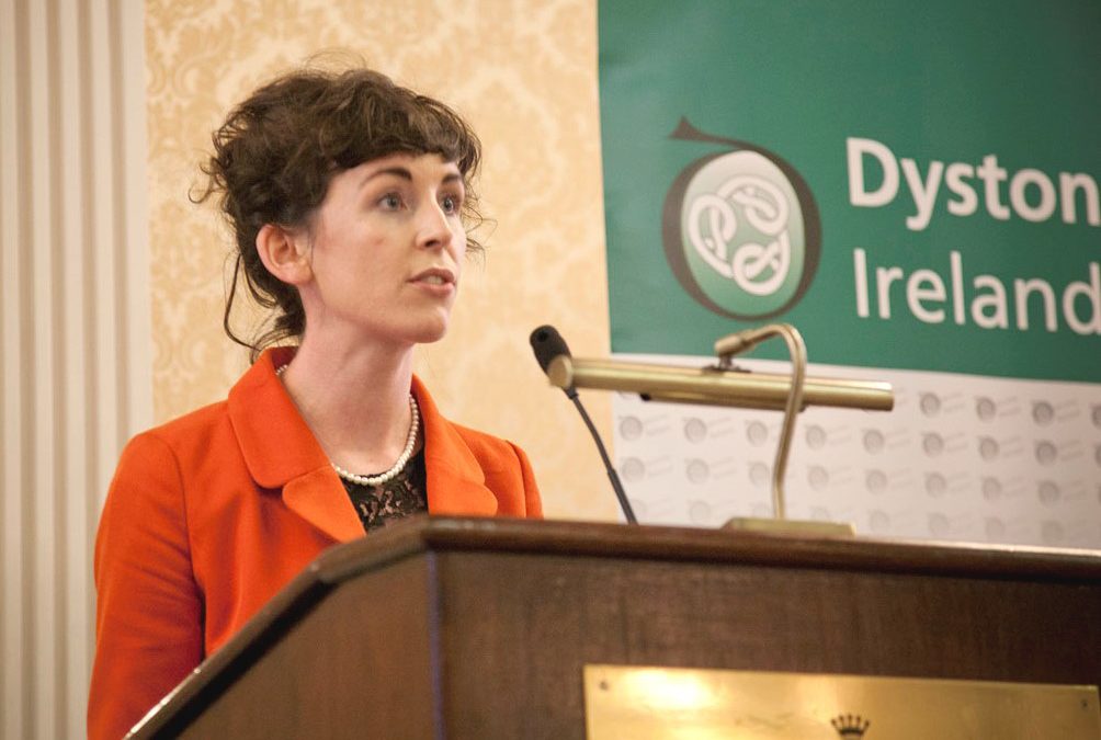 Dr Eavan McGovern speaking at the Dystonia Ireland Conference: Meet the Experts