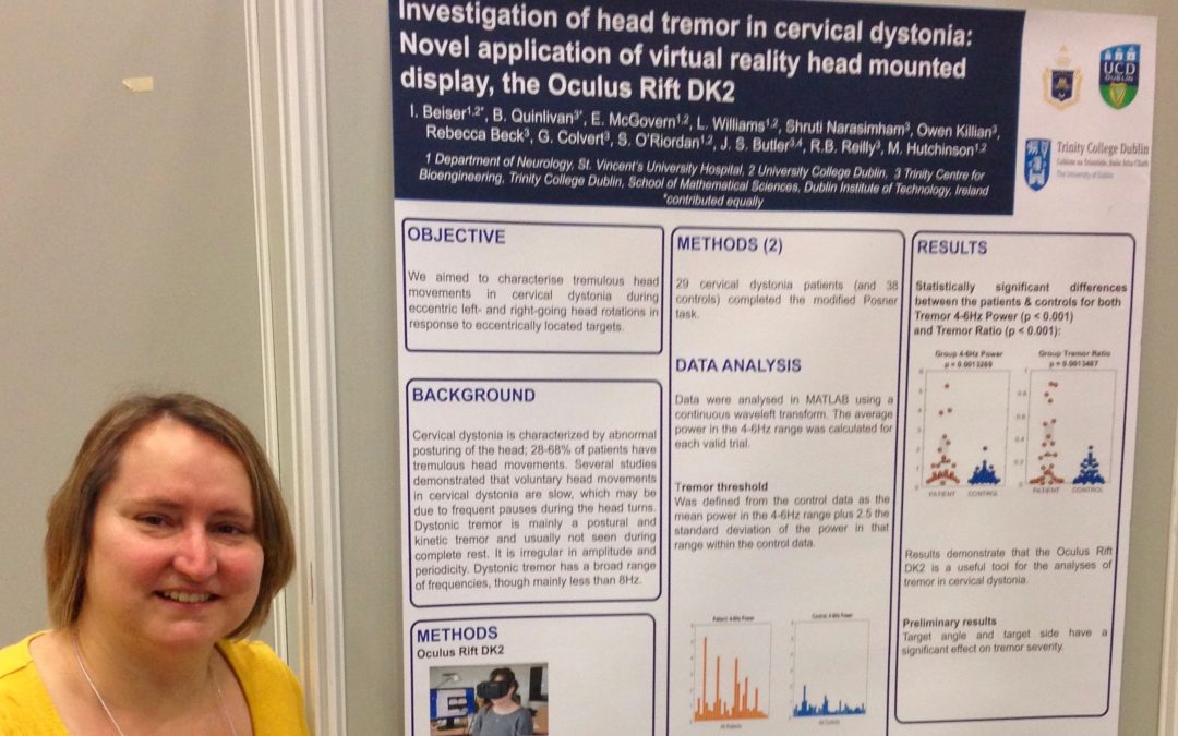 Dr. Ines Beiser with IDRG poster at MDS Berlin 2016